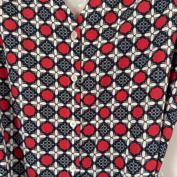 Banana Republic Navy & Red Sleeveless Dress - Picture 6 of 8